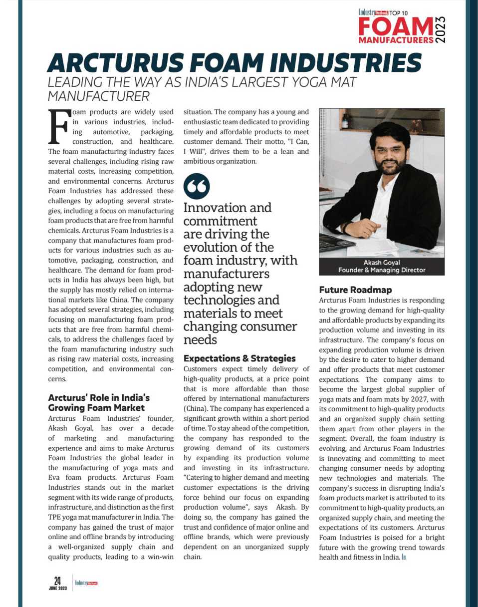 Arcturus Foam Industries mandala Yoga Mat